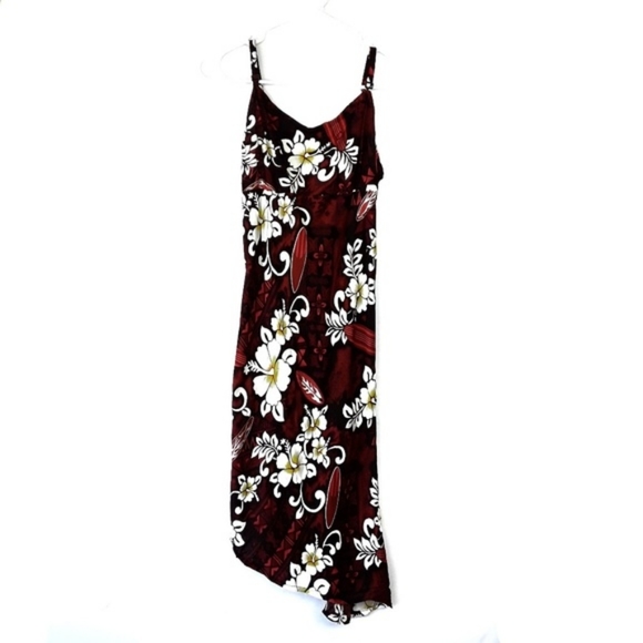 NWT Beautiful Asymmetrical Floral Slip Dress - Picture 1 of 8
